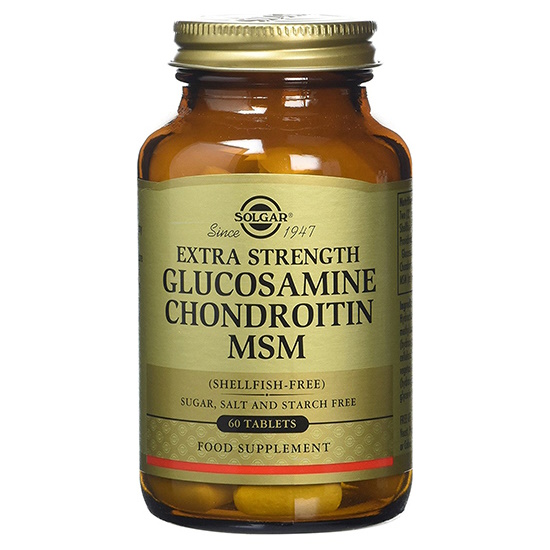 SOLGAR GLUCOSAMINE CHONDROITIN MSM 60TAB