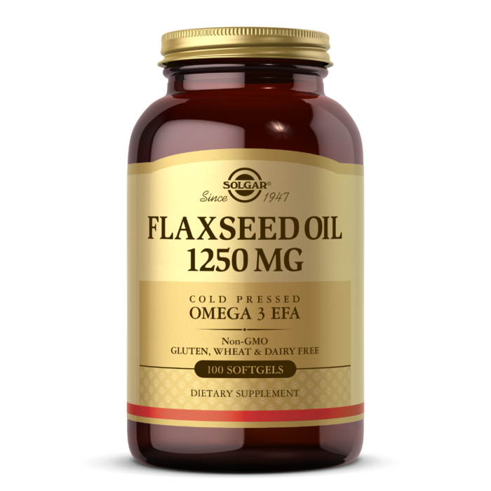 SOLGAR Flaxseed Oil 1250mg 100 Μαλακές Κάψουλες